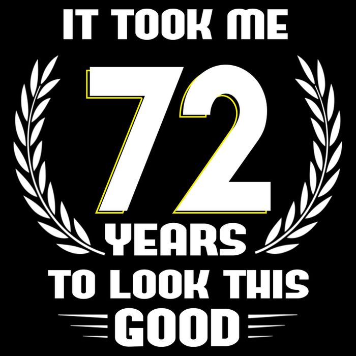Funny It Took Me 72 Years To Look This Good Happy 72nd Birthday 16 in Basic Backpack