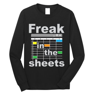 Freak In The Sheets Funny Accountant Analyst Secretary Long Sleeve Shirt