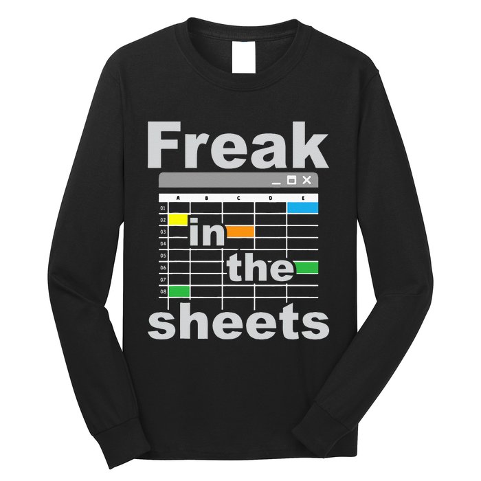 Freak In The Sheets Funny Accountant Analyst Secretary Long Sleeve Shirt