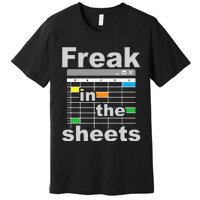 Freak In The Sheets Funny Accountant Analyst Secretary Premium T-Shirt