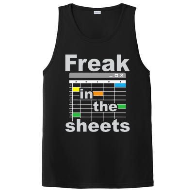 Freak In The Sheets Funny Accountant Analyst Secretary PosiCharge Competitor Tank