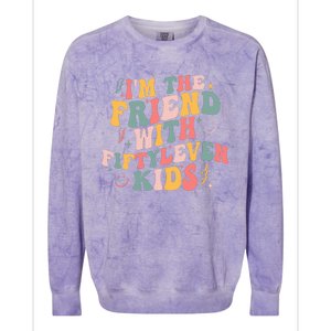 Funny Im The Friend With Fiftyleven K.I.D.S Sarcastic Colorblast Crewneck Sweatshirt