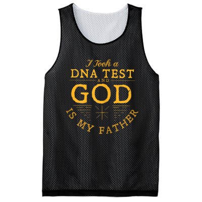 Funny I Took A Dna Test God Is My Father Jesus Mesh Reversible Basketball Jersey Tank