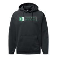 Freak In The Sheets Funny Excel Performance Fleece Hoodie