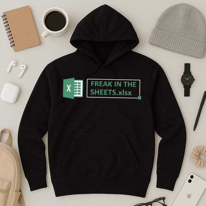 Freak In The Sheets Funny Excel Hoodie