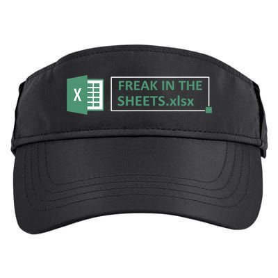 Freak In The Sheets Funny Excel Adult Drive Performance Visor