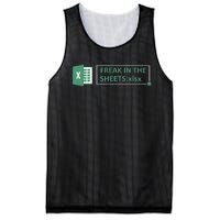 Freak In The Sheets Funny Excel Mesh Reversible Basketball Jersey Tank