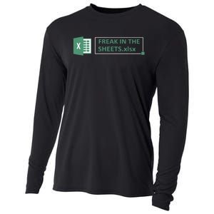 Freak In The Sheets Funny Excel Cooling Performance Long Sleeve Crew