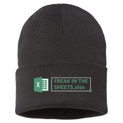 Freak In The Sheets Funny Excel Sustainable Knit Beanie