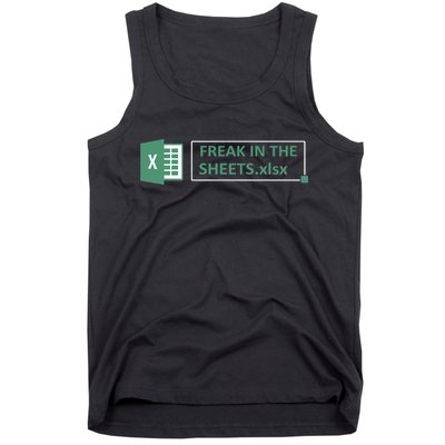 Freak In The Sheets Funny Excel Tank Top