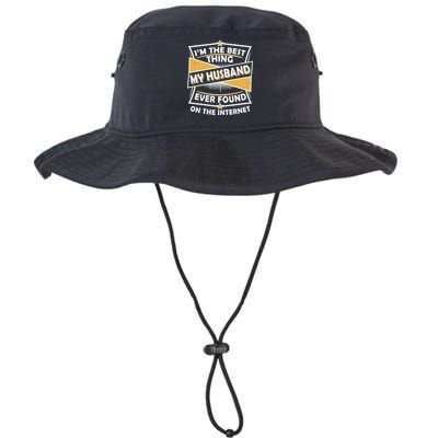 Funny I'm The Best Thing My Husband Ever Found On The Internet Bucket Hat