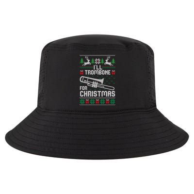 Funny ILl Trombone For Christmas Ugly Xmas Pajama Gift Cool Comfort Performance Bucket Hat