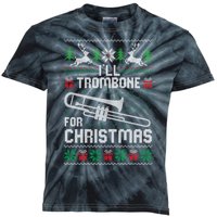 Funny ILl Trombone For Christmas Ugly Xmas Pajama Gift Kids Tie-Dye T-Shirt