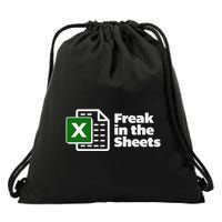 Freak In The Sheets Excel Spreadsheet File Data Drawstring Bag