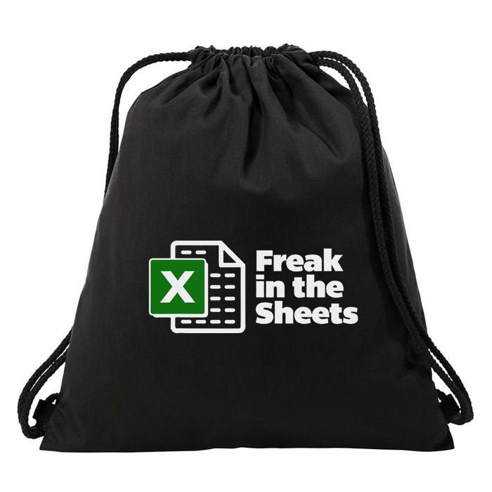 Freak In The Sheets Excel Spreadsheet File Data Drawstring Bag