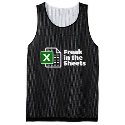 Freak In The Sheets Excel Spreadsheet File Data Mesh Reversible Basketball Jersey Tank
