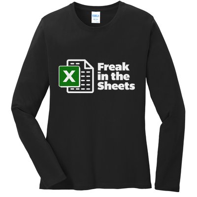 Freak In The Sheets Excel Spreadsheet File Data Ladies Long Sleeve Shirt