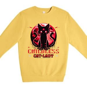 Funny IM The Childless Cat Lady Jd Vance Warned You About Premium Crewneck Sweatshirt