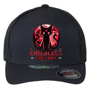 Funny IM The Childless Cat Lady Jd Vance Warned You About Flexfit Unipanel Trucker Cap