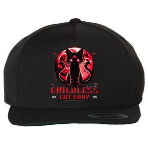 Funny IM The Childless Cat Lady Jd Vance Warned You About Wool Snapback Cap