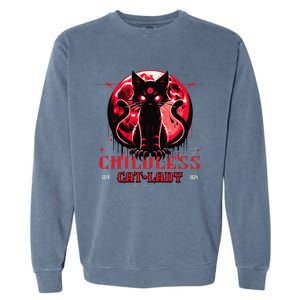 Funny IM The Childless Cat Lady Jd Vance Warned You About Garment-Dyed Sweatshirt