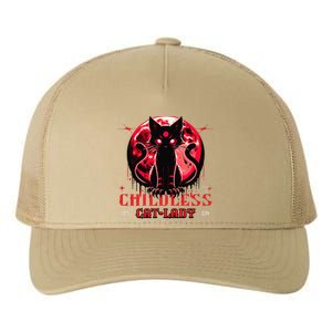 Funny IM The Childless Cat Lady Jd Vance Warned You About Yupoong Adult 5-Panel Trucker Hat