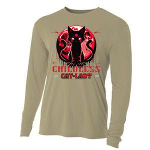 Funny IM The Childless Cat Lady Jd Vance Warned You About Cooling Performance Long Sleeve Crew