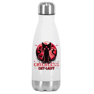 Funny IM The Childless Cat Lady Jd Vance Warned You About Stainless Steel Insulated Water Bottle