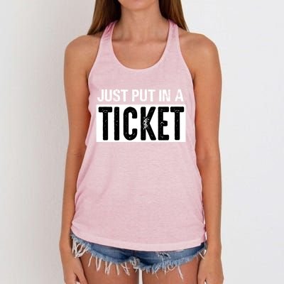 Funny Information Technology It Technician Support Tech Gift Women's Knotted Racerback Tank