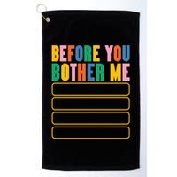 Funny Information Technology Tech Technical Support Humor Gift Golf Towel