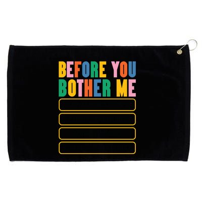 Funny Information Technology Tech Technical Support Humor Gift Grommeted Golf Towel