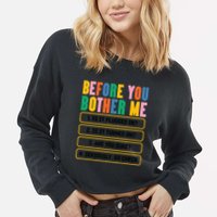 Funny Information Technology Tech Technical Support Humor Gift Cropped Pullover Crew
