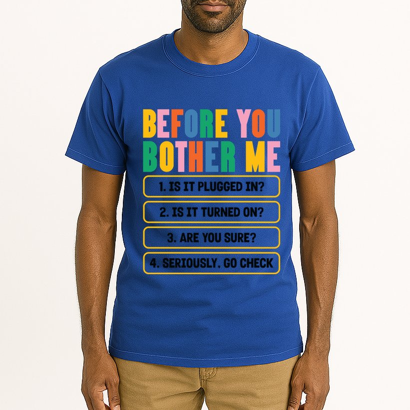 Funny Information Technology Tech Technical Support Humor Gift Tall T-Shirt