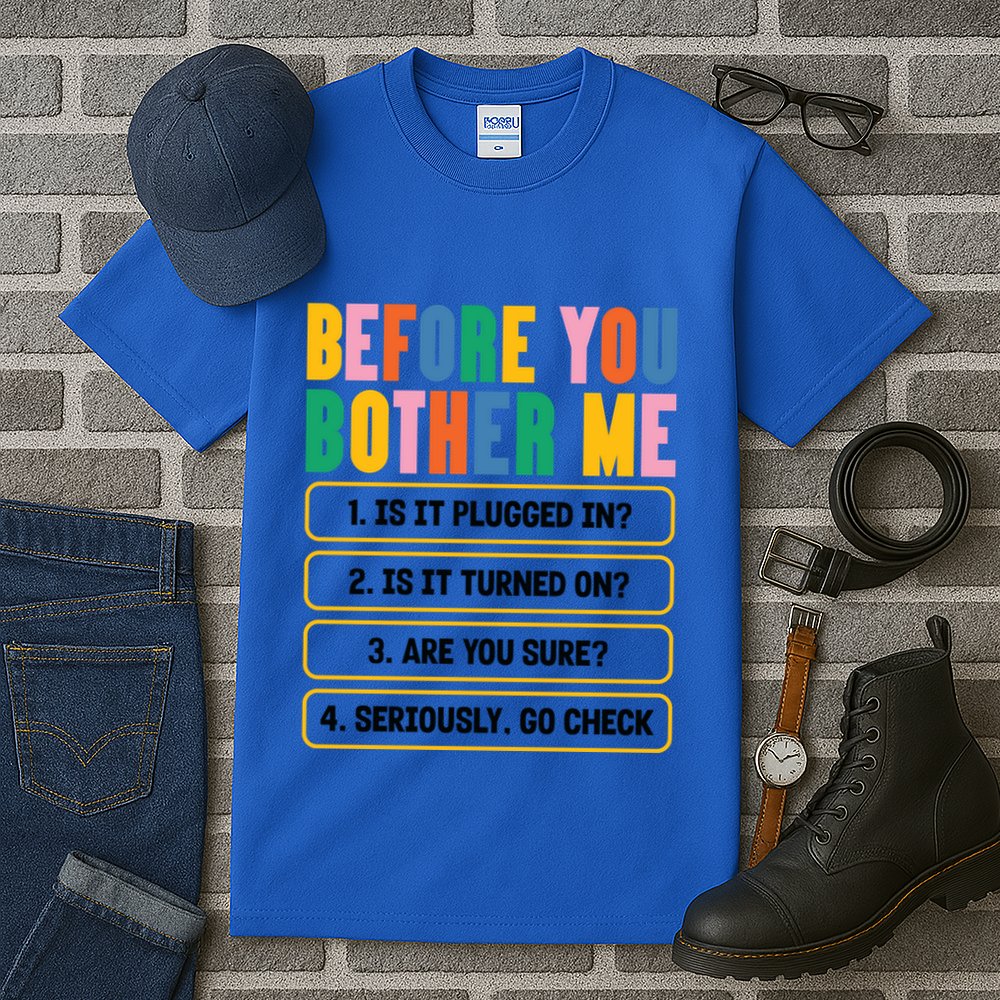 Funny Information Technology Tech Technical Support Humor Gift Tall T-Shirt