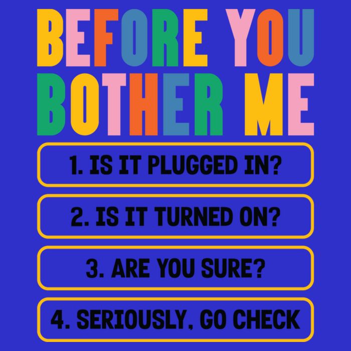 Funny Information Technology Tech Technical Support Humor Gift Magnet