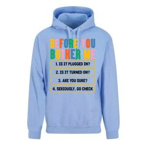 Funny Information Technology Tech Technical Support Humor Gift Unisex Surf Hoodie