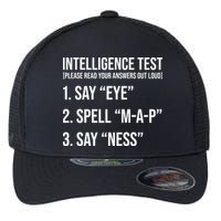 Funny Intelligence Test Flexfit Unipanel Trucker Cap