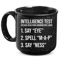 Funny Intelligence Test 15oz Campfire Ceramic Mug