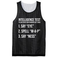 Funny Intelligence Test Mesh Reversible Basketball Jersey Tank