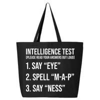 Funny Intelligence Test 25L Jumbo Tote