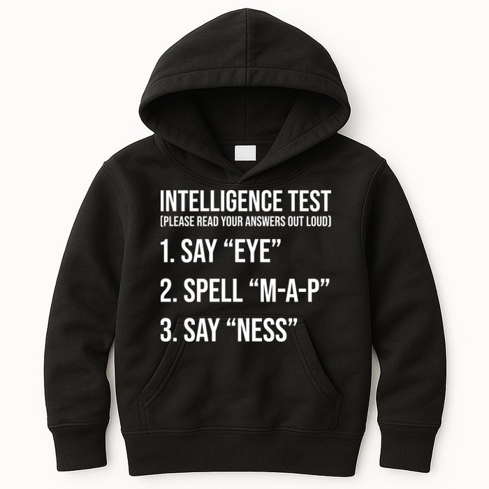 Funny Intelligence Test Kids Hoodie
