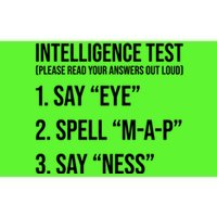 Funny Intelligence Test Bumper Sticker