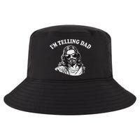 Funny I'm Telling Dad Religious Christian Jesus Meme Cool Comfort Performance Bucket Hat