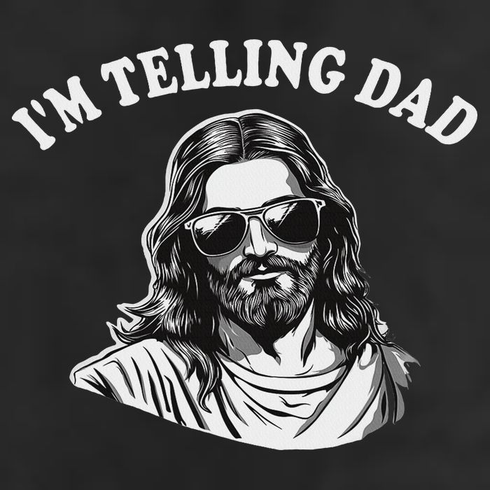 Funny I'm Telling Dad Religious Christian Jesus Meme Cool Comfort Performance Bucket Hat