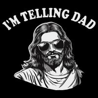 Funny I'm Telling Dad Religious Christian Jesus Meme 16 in Basic Backpack