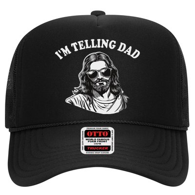 Funny I'm Telling Dad Religious Christian Jesus Meme Hat