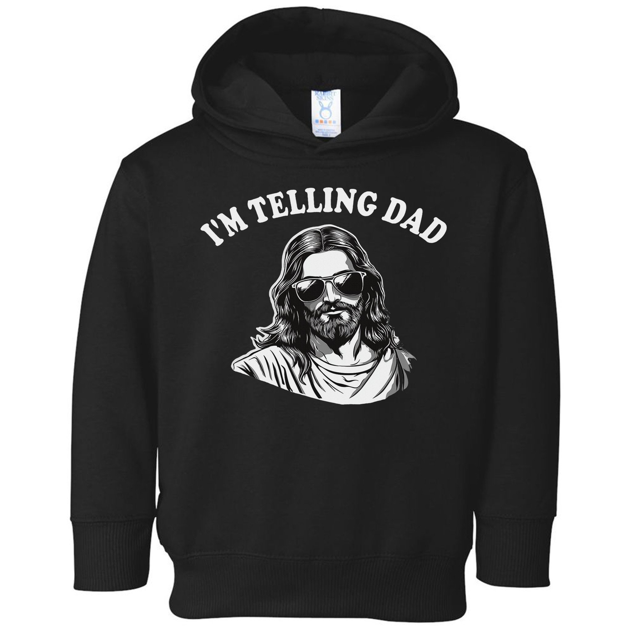 Funny I'm Telling Dad Religious Christian Jesus Meme Toddler Hoodie