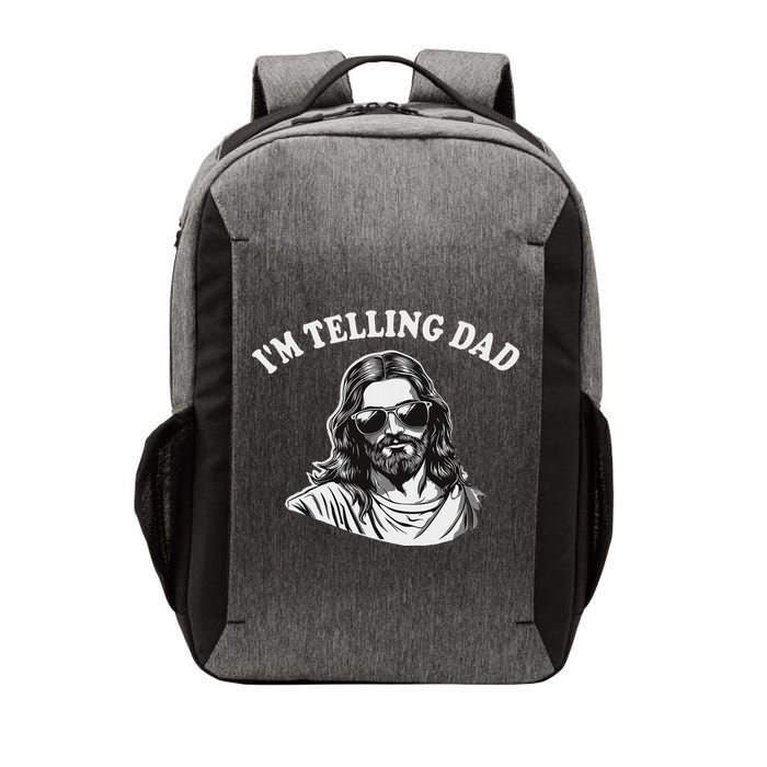 Funny I'm Telling Dad Religious Christian Jesus Meme Vector Backpack