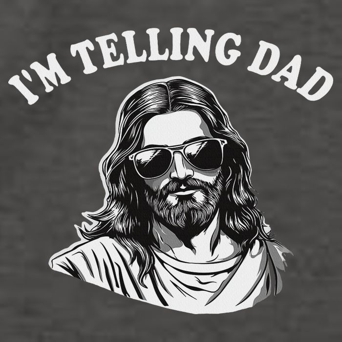 Funny I'm Telling Dad Religious Christian Jesus Meme Vector Backpack