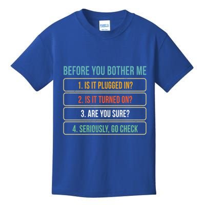 Funny Information Technology Tech Technical Support Gift Kids T-Shirt